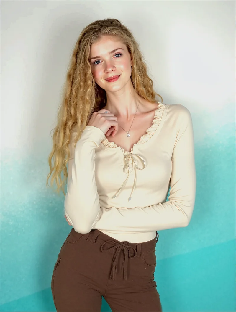 T-shirts à manches longues pour femmes, hiver, manches bouffantes, design discret, thème librairie, souvenir, réflexion, beauté