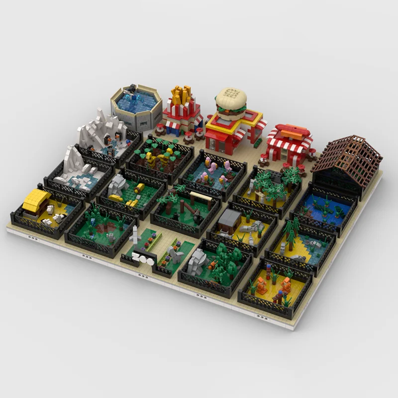 6682 قطعة MOC وحدات حديقة الحيوان بناء MOCs نموذج مصغر بناء هدية الكريسماس كتل اللعب العمارة تجميع فكرة عيد ميلاد الاطفال #4