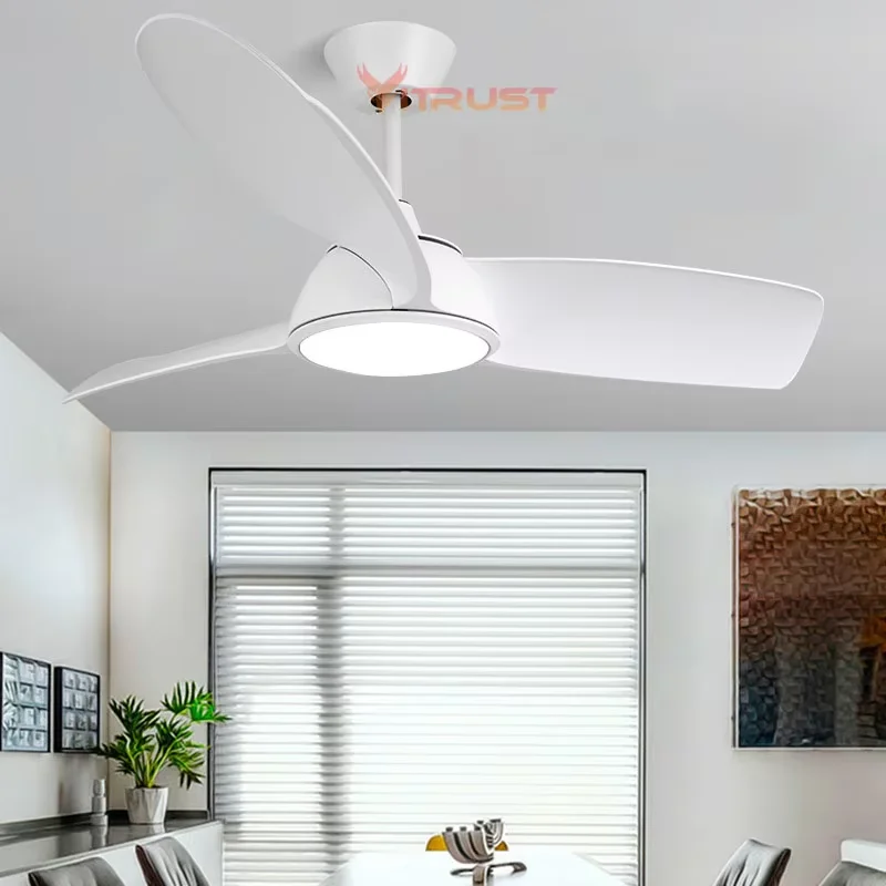 New LED Ceiling Fan with Lamp Light Remote Control Nordic Ceiling Fan 30inch Small Fans Home Living Room Dining Room Bed Kitchen