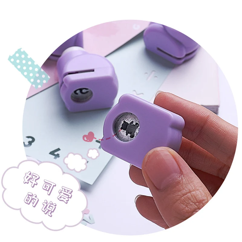 1 PCS Kid Child Mini Printing Paper Hand Shaper Scrapbook Tags Cards Craft DIY Punch Cutter Tool