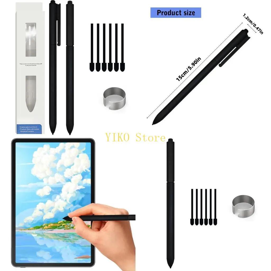 

K32C Digital Pen for TabS Pen Tablets 4096 Pressure EMR Technology Reusable Nibs Comfortable Sketching Writing