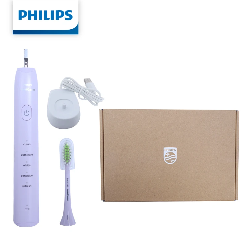 Philips Sonicare HX2471 Sonic Electric Toothbrush 5 Modes 30000RPM Soft Bristles USB Inductive Charging Rechargeable Toothbrush