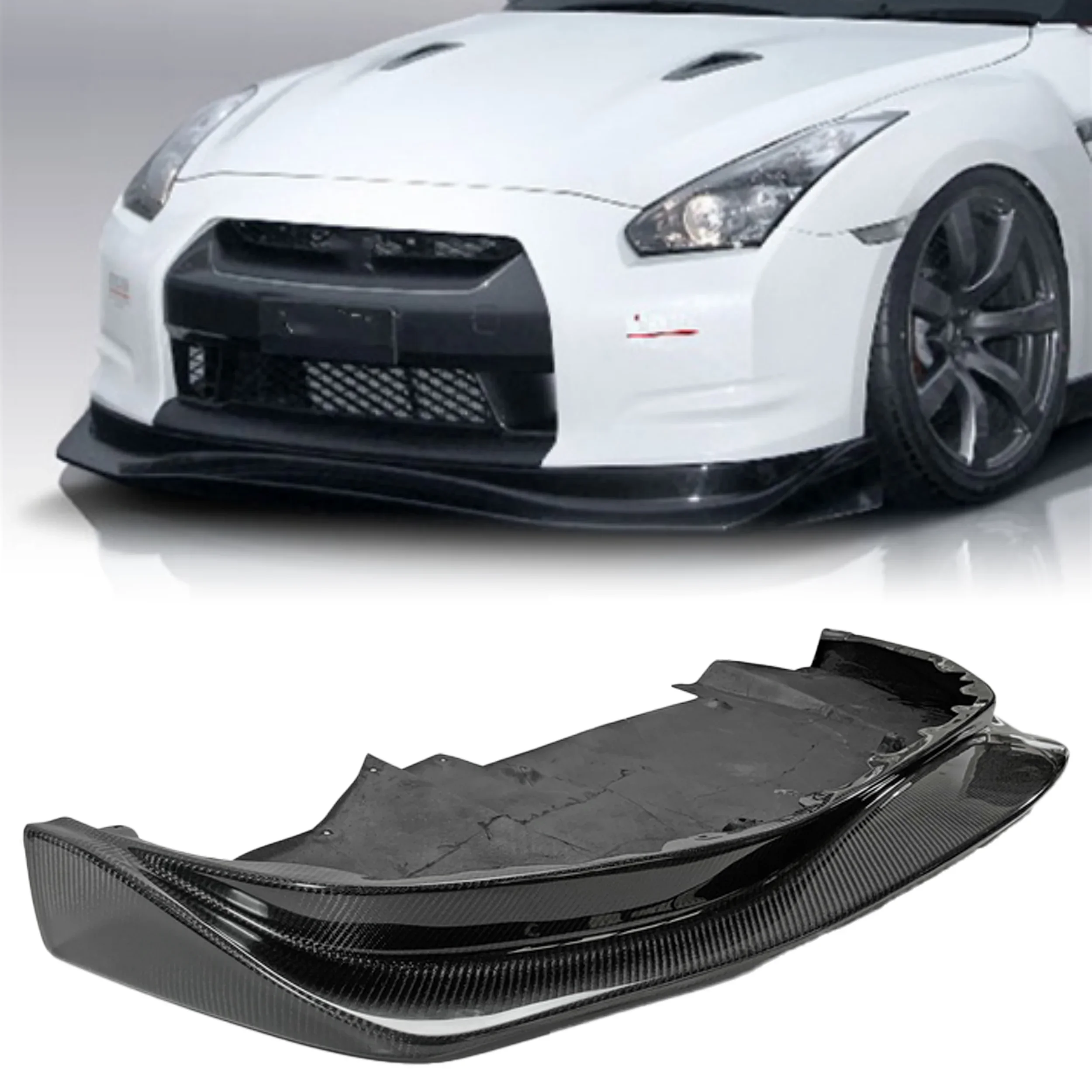 

R35 GTR (Early) AM Style Front Lip with undertray