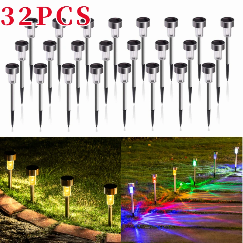 Solar Garden Light Outdoor Solar Power Lamp Waterproof Solar Lights Landscape Lighting for Pathway Patio Yard Lawn Decoration