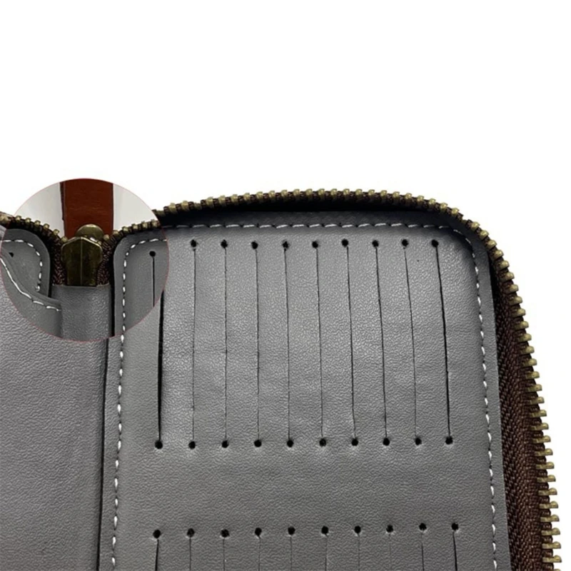 Löffel Köder Forellenköder Brieftasche PU Leder Tasche Künstlicher Kurbelköder Angelköder Tasche Angelgerät Binder