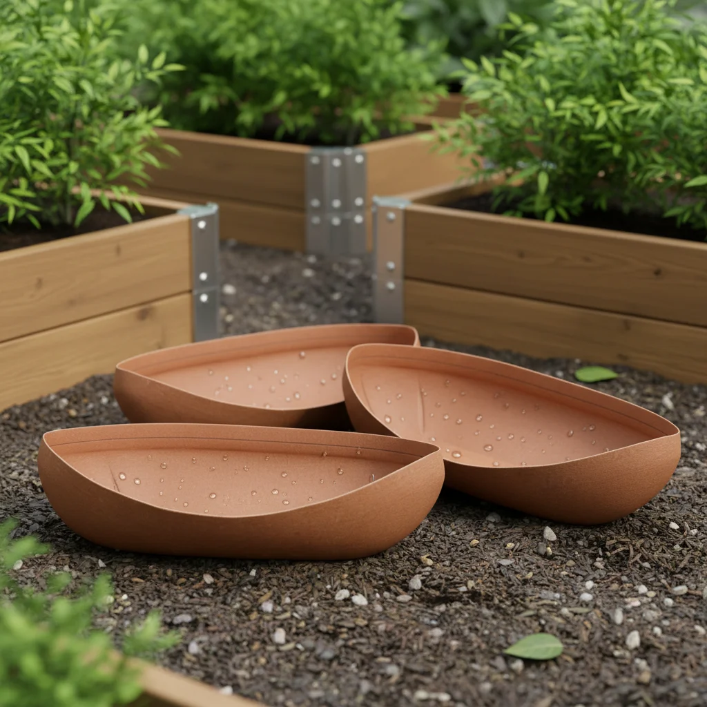 

Складной сменный вкладыш для садовых кашпо, коричневый, герметичный, для посадочных ящиков