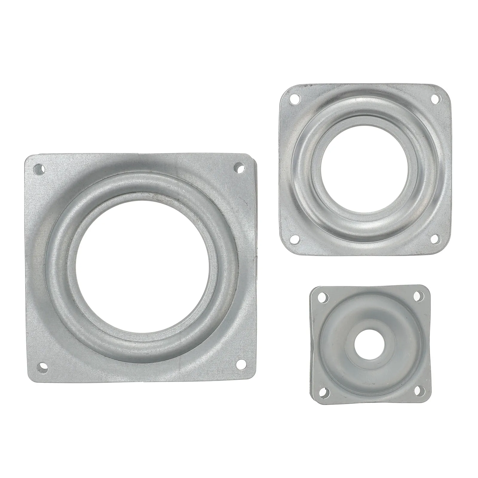 

3 Pcs Rotating Turntable Bearings Hollow Square Display Stand Accessories DIY Furniture Spining Sturdy Metal Non Rust Flexible