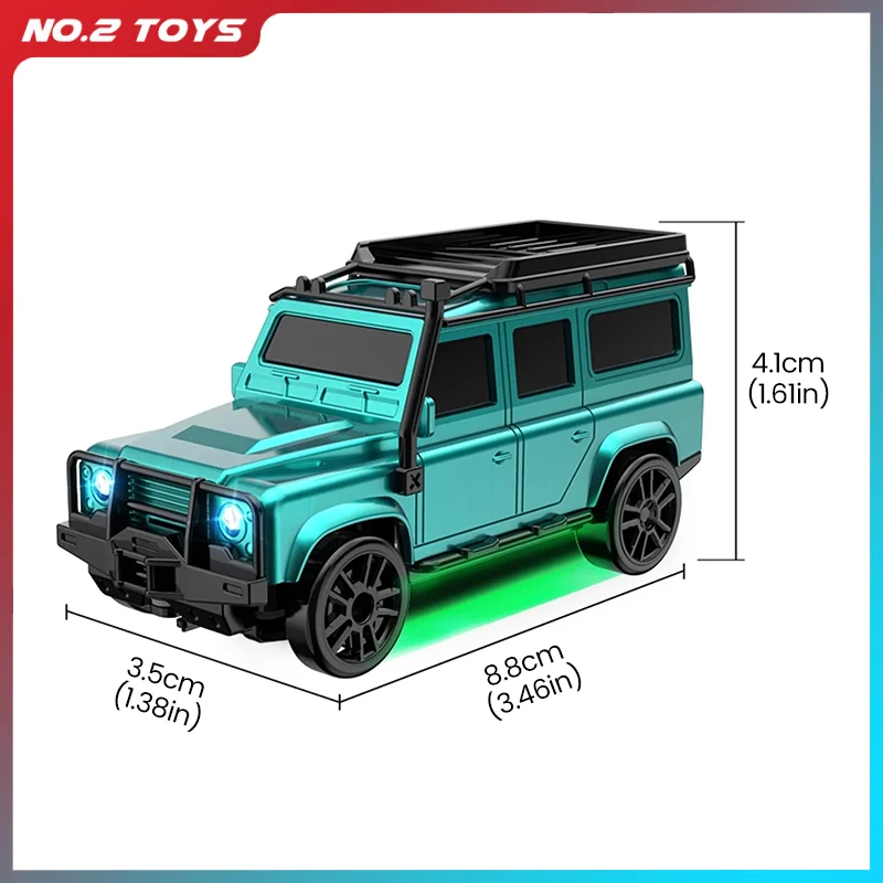 1/64ミニRCドリフトカーおもちゃ フルスケール4WDオフロードトラック 小型リモコンレーシングカー 子供のおもちゃ シミュレーションカーモデル ギフト