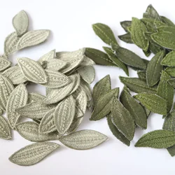 50pc/lot DIY craft supplies embroidery green leaf Patches for clothing Floral patches for bags decorative parches appliques