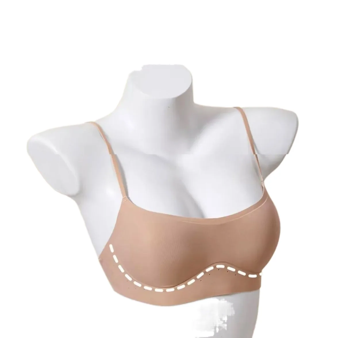 KUCLUT Foundation Liquid Low Neck Seamless Underwear Women's Small Chest Gathered Side Breast Reduction Thin Strap Beautif...
