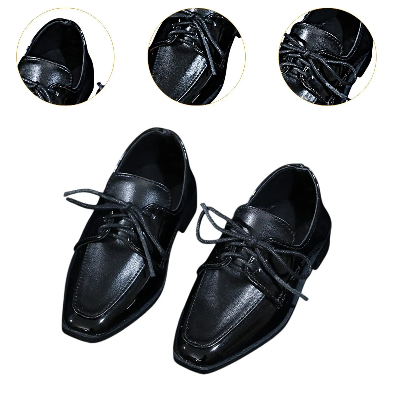 Sepatu Boneka 1:3 Sepatu Formal Alat Peraga Foto Sepatu Figur Boneka Pendidikan DIY