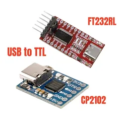 FT232RL FTDI Type-C do TTL konwerter szeregowy moduł adaptera 3.3V 5.5V CP2102 Breakout Mini USB na TTL płytka przyłączeniowa dla Arduino