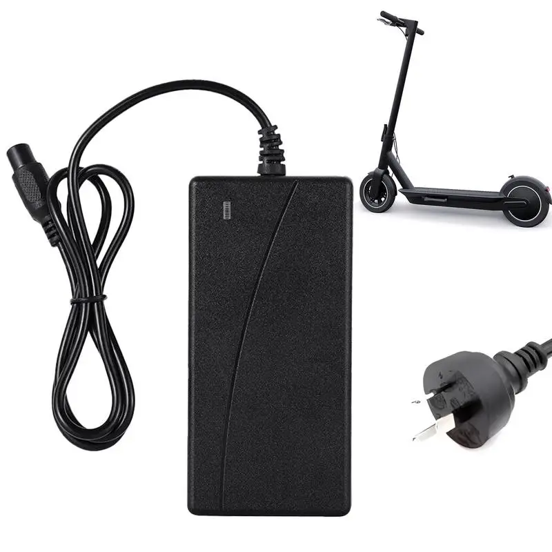 

Electric Scooter Charger 42V Scooter Power Adapter Charger Scooter Charger With Three-Pin Plug Design Portable Scooter Charger