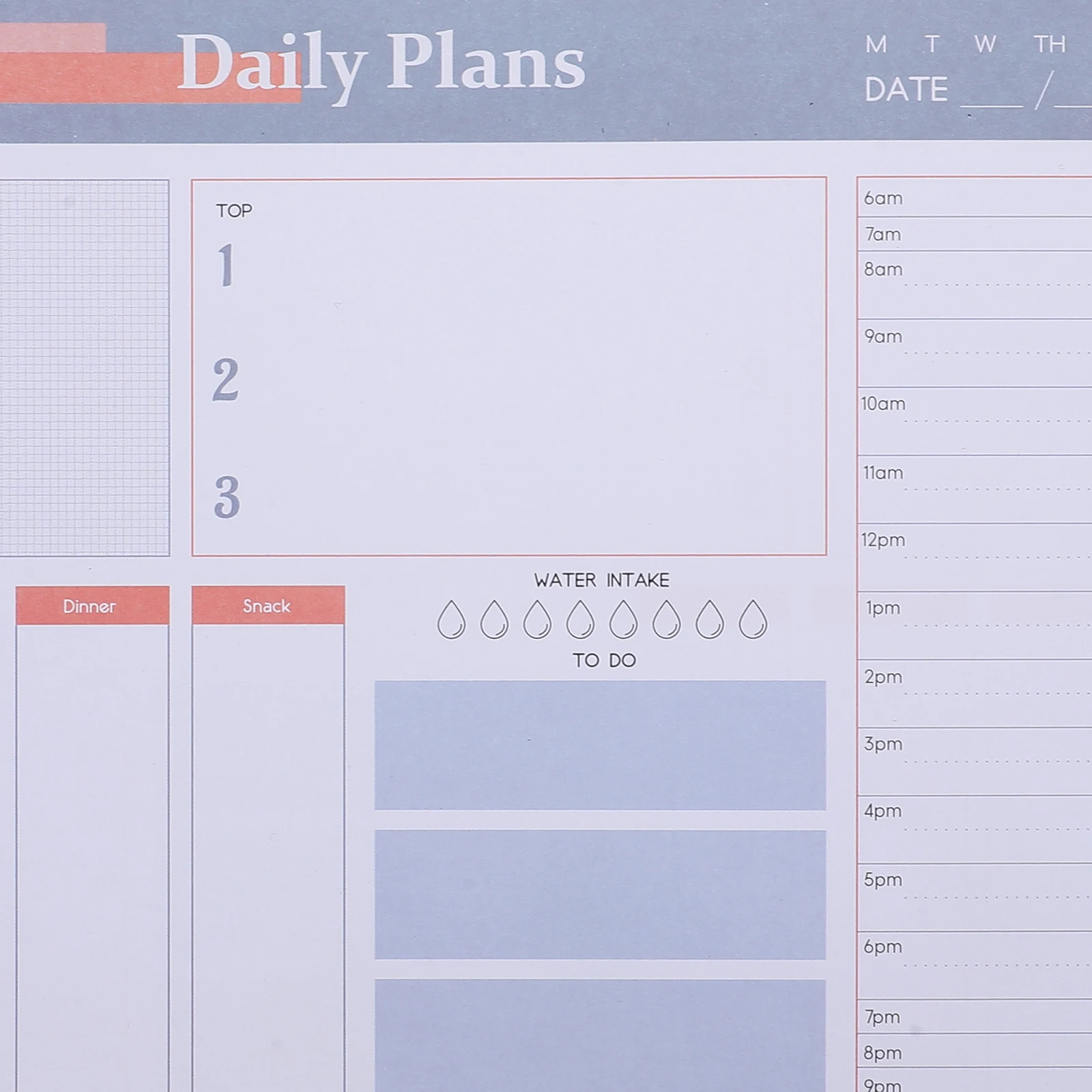 

Magnetic Day Plan Notebook Memo Pads 70 Sheets Compact Portable Weekly Planner Notepad Household Task Schedule Book