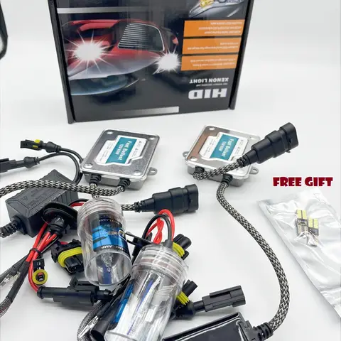 55W fast start HID XENON HEADLIGHT KIT slim AC BALLAST H7 H3 H7 H8 H9 H11 9005 all colors 6000K 4300K 8000KReplace Halogen Lamp