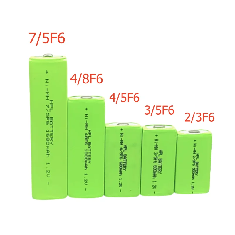 NI-MH Battery 7/5F6 67F6 48F6 36F6 4/5F6 33F6 3/5F6 for Rechargeable Battery Sony Panasonic CD Player