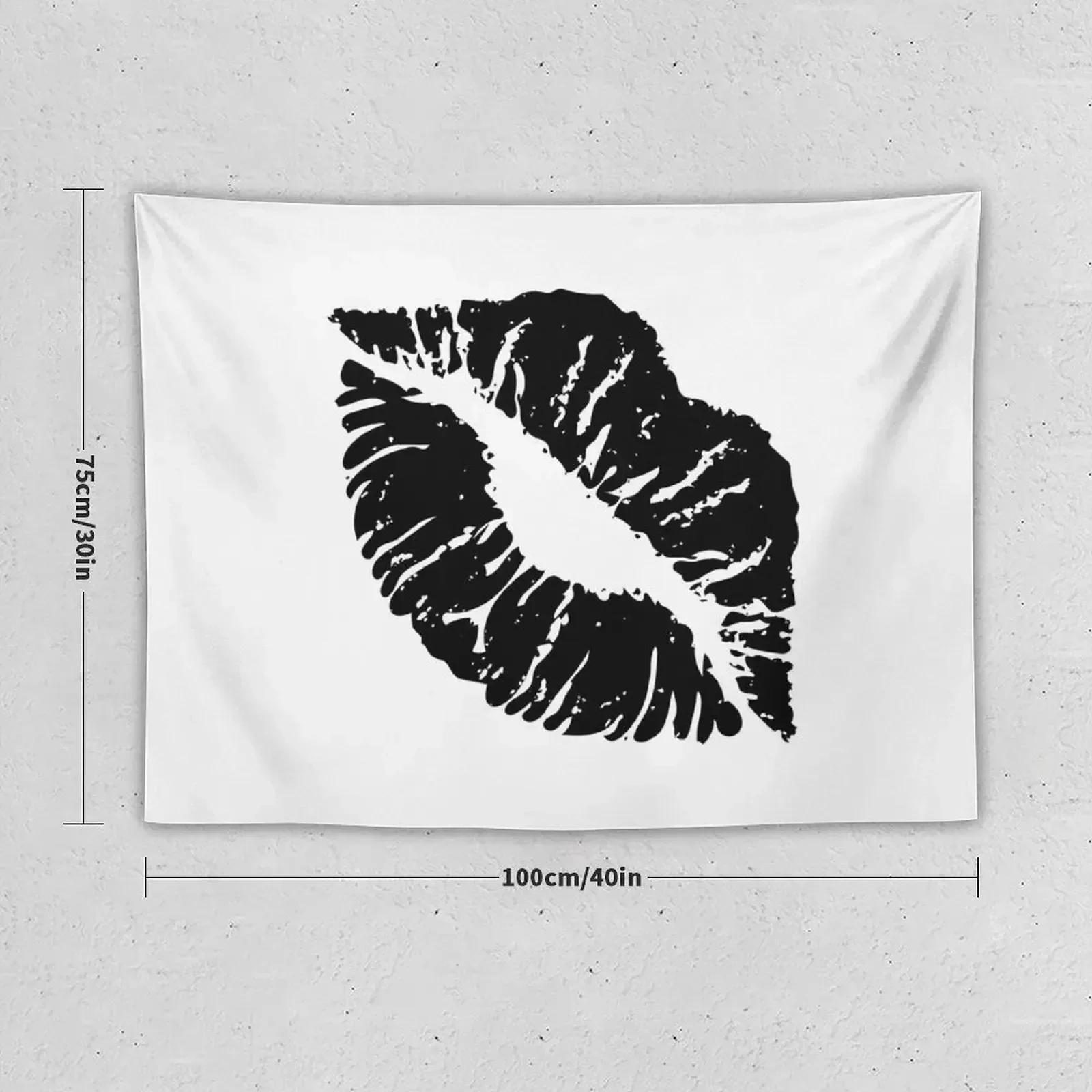 Black Sexy Hot Lips Design Tapestry Bedrooms Decor Room Decor Aesthetic Room Aesthetic Decor Home Supplies Tapestry