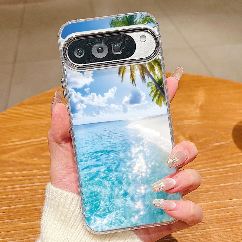 Phone Cases Pixel 9A - غطاء هاتف بطبعة شاطئ البحر لهواتف