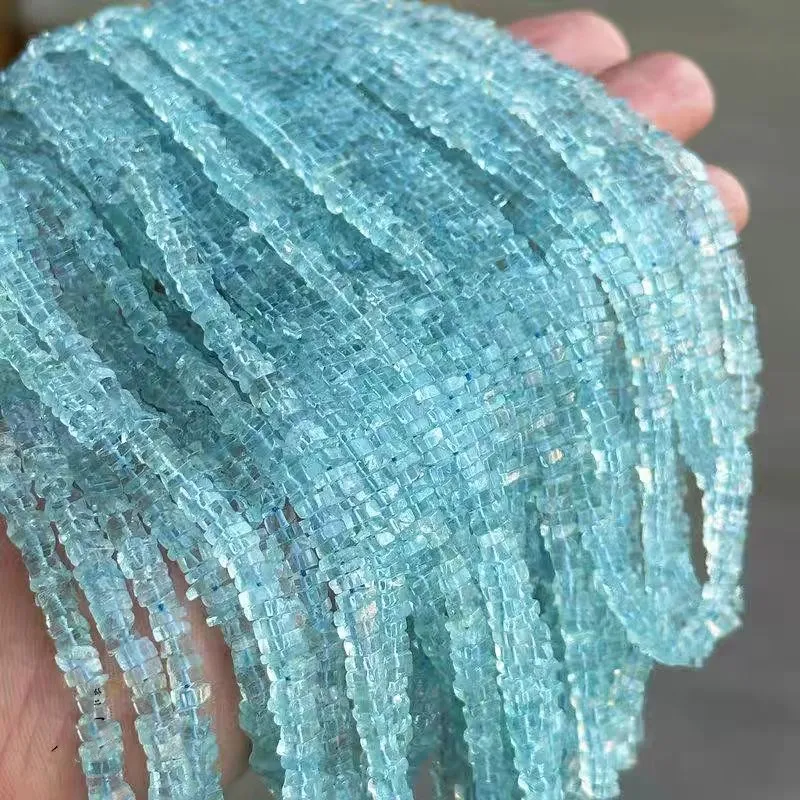 aquamarine-topaz-square-roundelle-4-5mm-blue-nature-38cm-fppj-wholesale-diy-for-making-jewelry-loose-beads