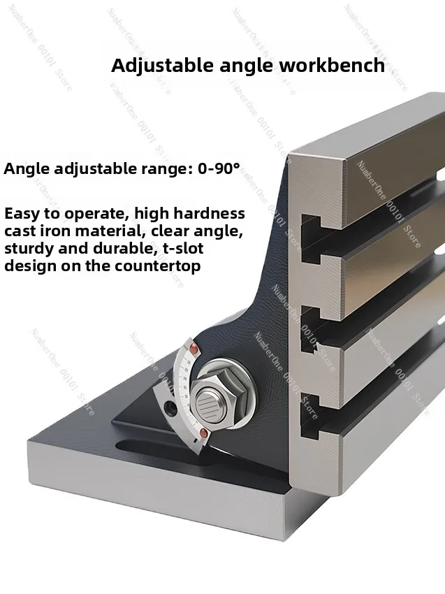 Milling machine drilling machine adjustable angle tiltable angle rotary table inclined worktable 7/10/12/15/ 24inch