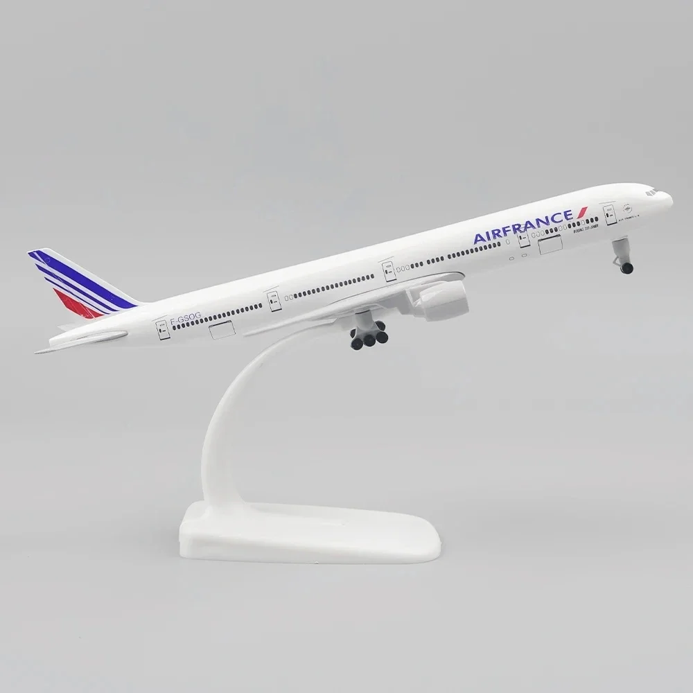 20 cm B777 Vliegtuigen Diecast 777 Air France Vliegtuig Model Simulatie Legering Speelgoed en Ornamenten Ambachten Geschenken Collectible