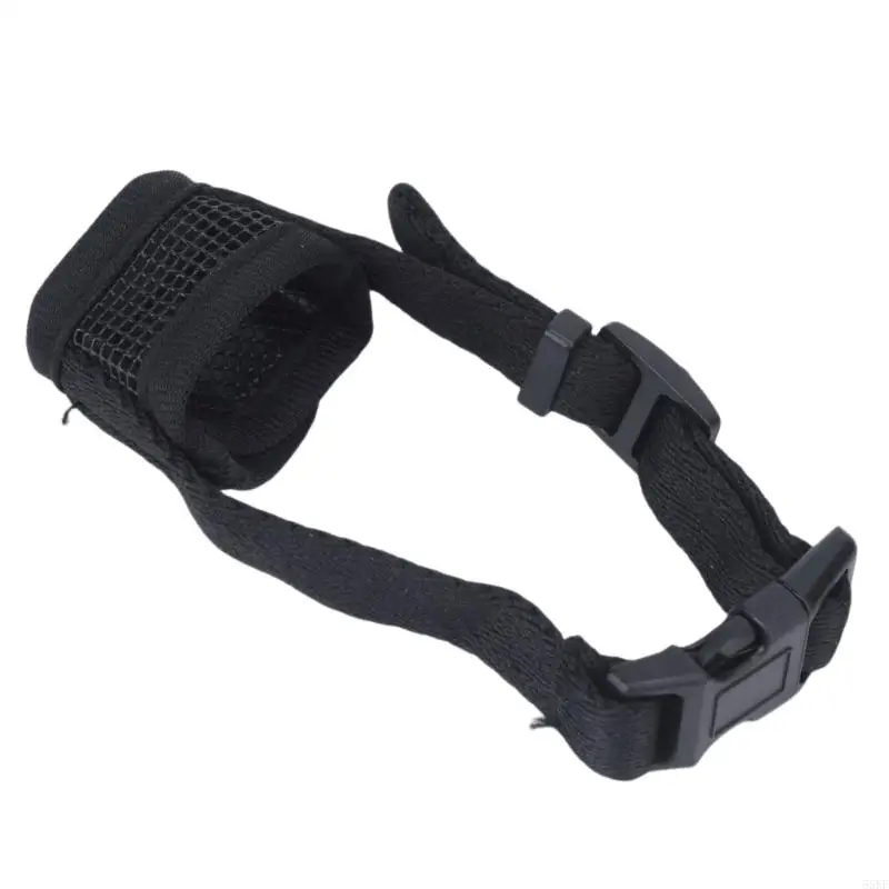 Training Use Dog Mouth Cover with Soft Fabric Panel and Stable Hold for Daily Routine and Public Guidance Care 55KF