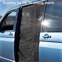For Vw T5 T6 Sliding Door Magnetic Insect Mosquito Shading Fly Screen Net Camper Auto Vehicle Interior Accessories Car Curtains