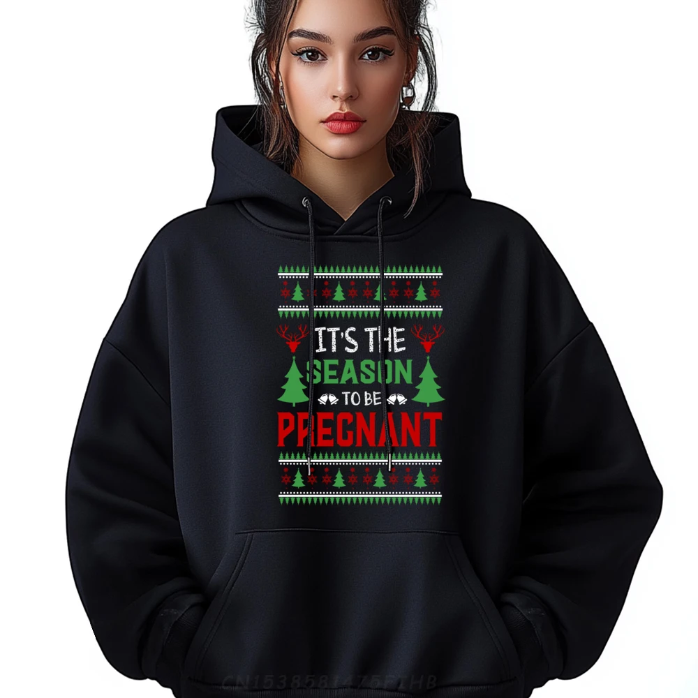 Cute Pregnancy Announcement Ugly Sweater Christmas Sarcastic Mens Designer Hoodies Youth Oversized Hoodies Oversize Long Sleeve