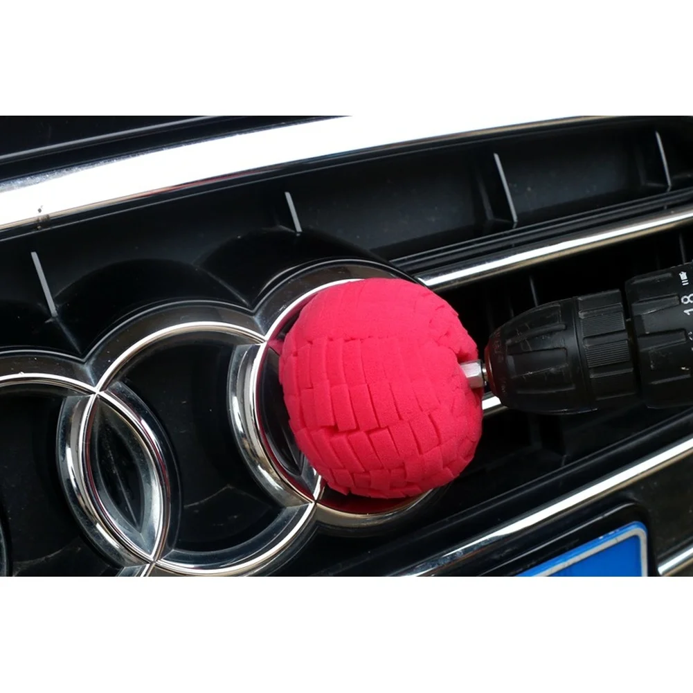 Kit de Polimento Automotivo de 3 Polegadas com Esponja para Rodas, Bola de Polimento Cônica e Acessórios para 5 Ferramentas Elétricas e Manuais