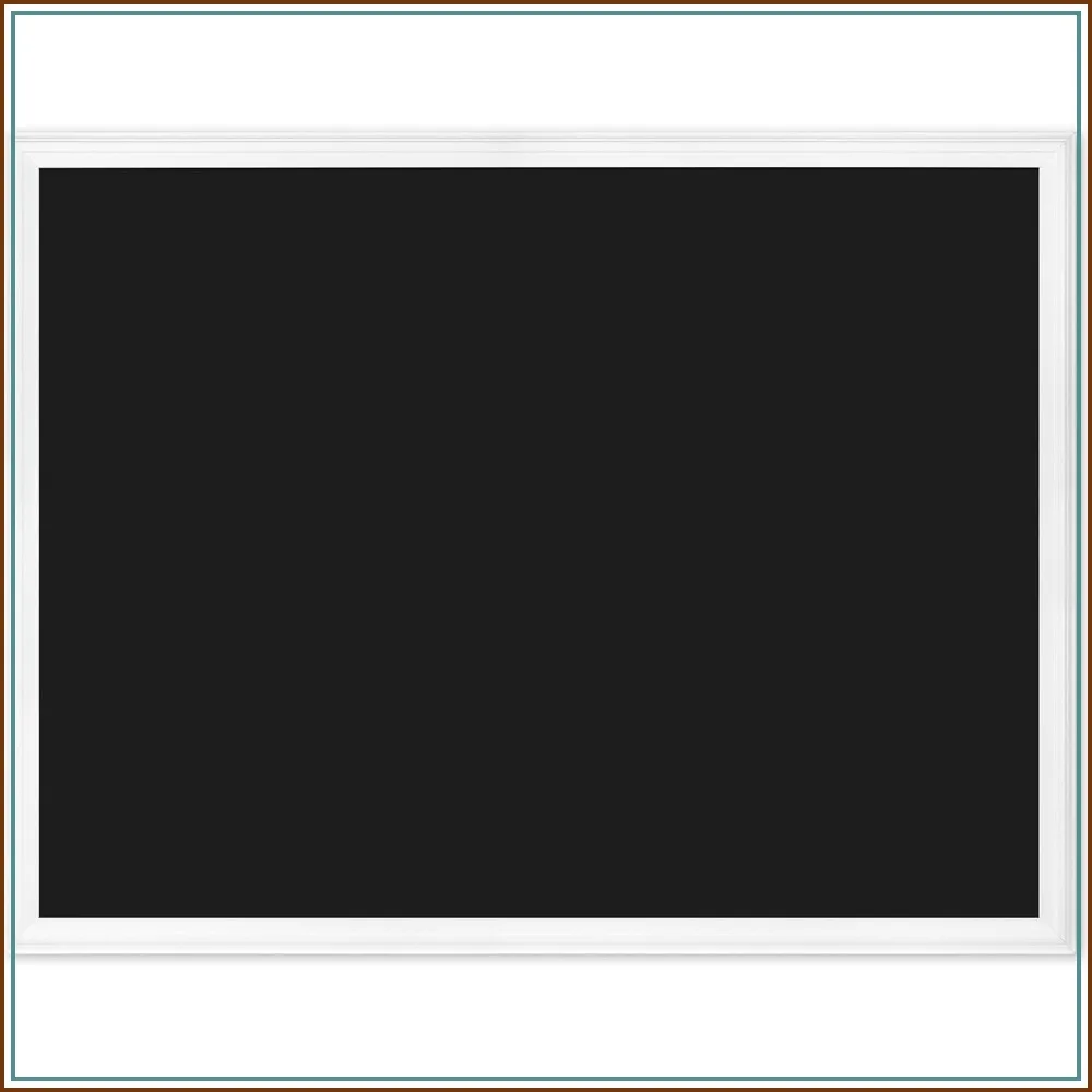 

Large 30x40 Magnetic Chalkboard, White Wood Frame, Premium Matte Surface, Easy Mount