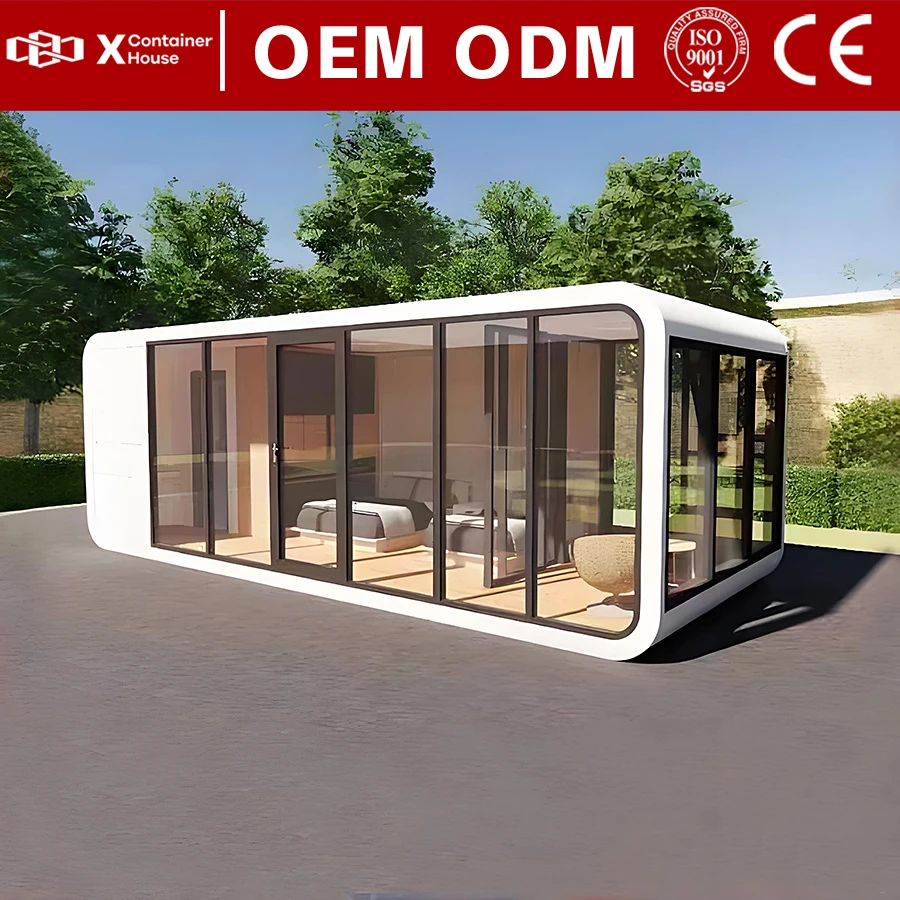 Tiny Home Prefabricated Module House Capsule Outdoor Pre Manufactured Houses Ready to Live in 2 Bedroom Mobile House Luxury Real