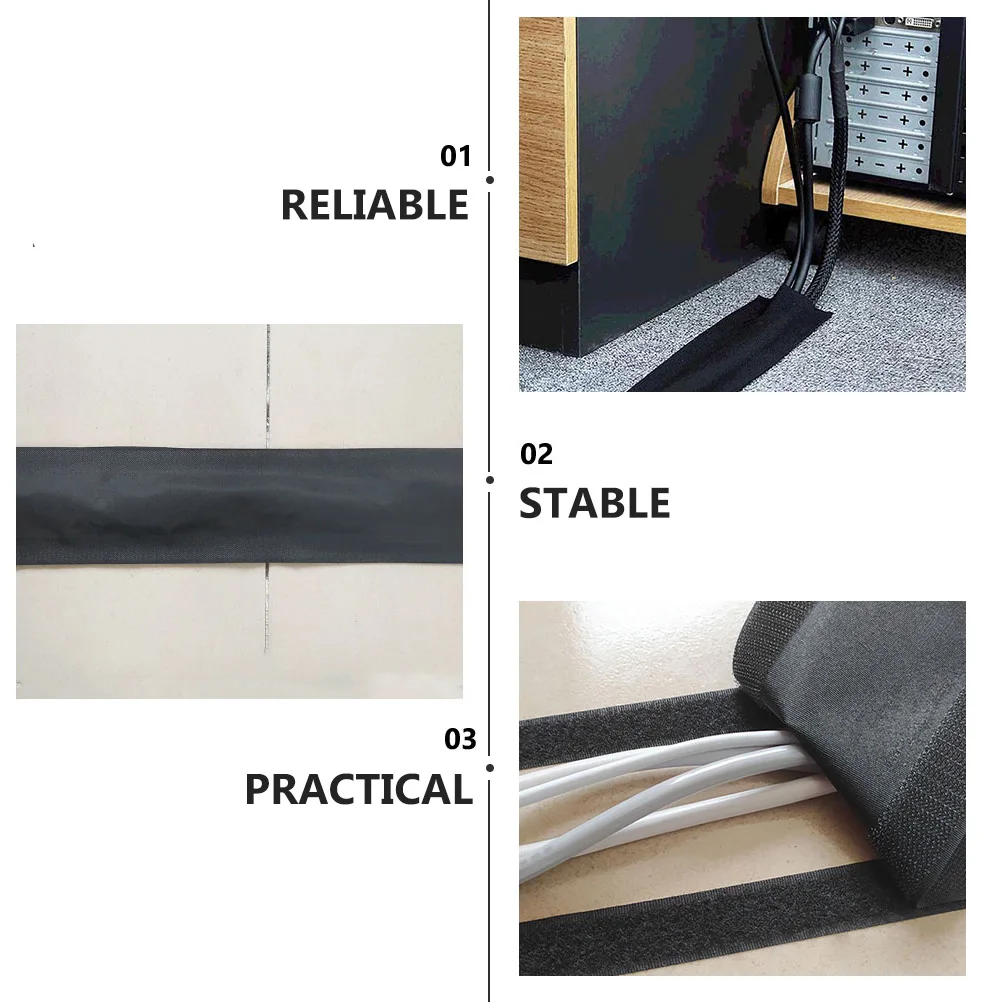 

3 Meter Sleeve Floor Cord Hider Outdoor Cable Cover Concealer Wire Polyester Wrapper for Cables Fabric Travel