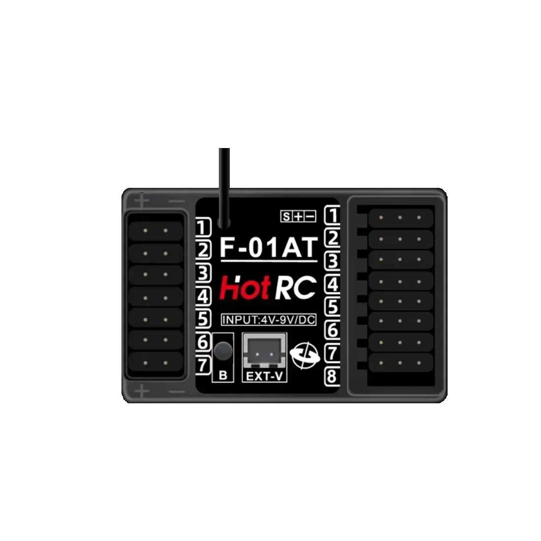 HotRC CT10B 10CH Channel Transmitter CT-10B 2.4G Remote Control 18650 Battery F-10A F-01A 6/8/10CH Gyro Receiver for RC Car Boat