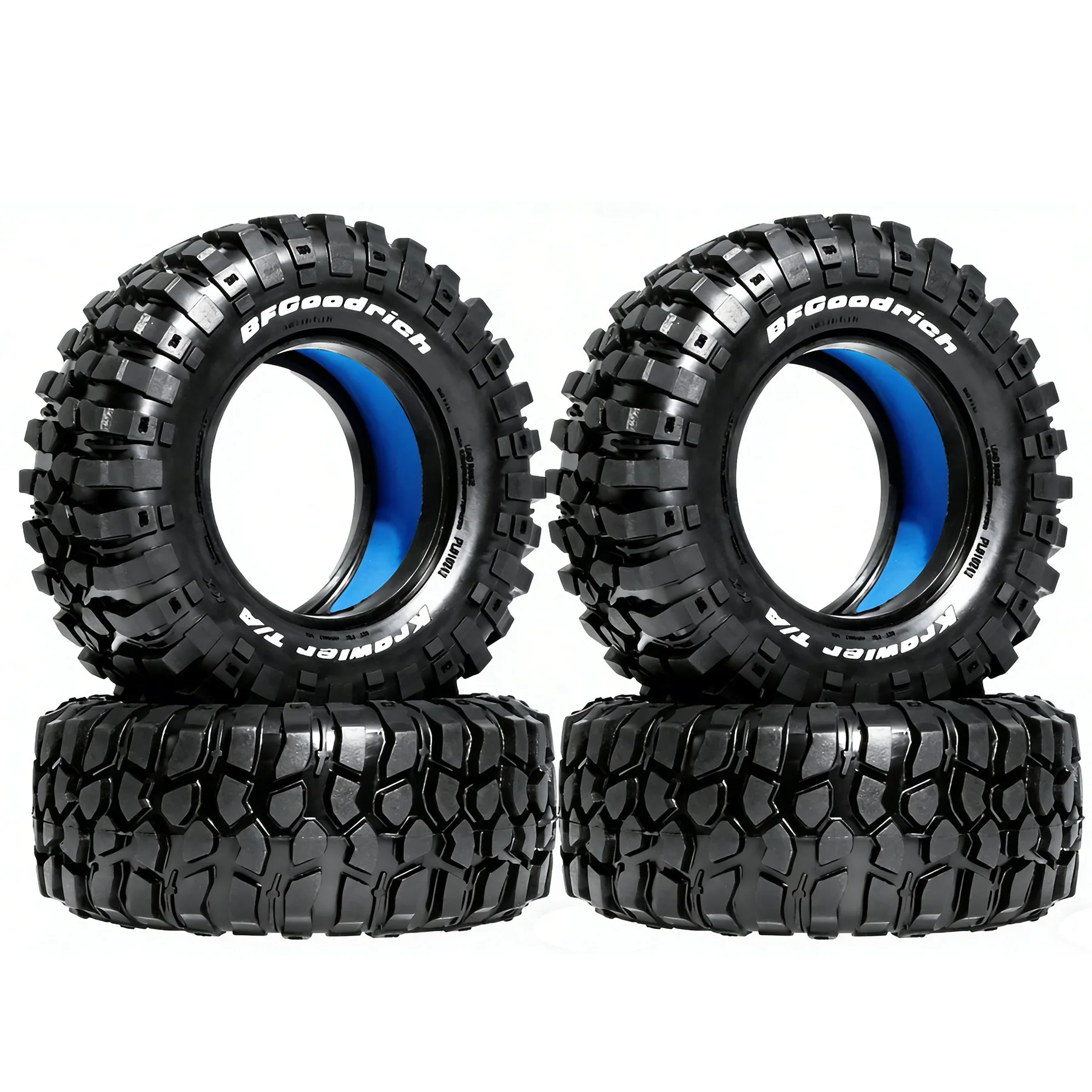 

98mm 1.9 inch Rubber Tire Wheel Tyre for 1/10 RC Crawler Car Axial SCX10 Pro Traxxas TRX4 RC4WD D90 Redcat Gen8 MST