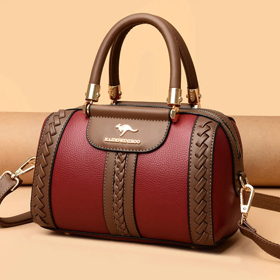Wysokiej jakości skórzane torebki i torebki dla kobiet Luksusowa designerska torba na ramię Crossbody Nowe damskie torby kurierskie Sac A Main