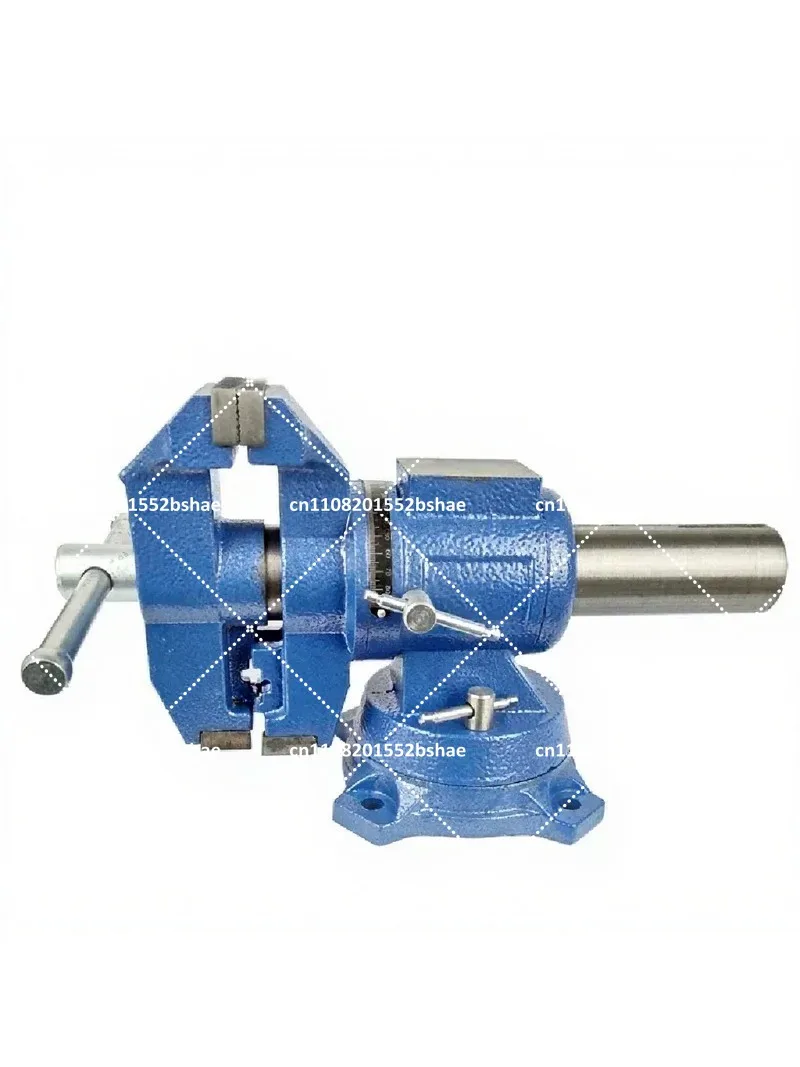 Heavy Duty Bench Vise 360° Swivel Locking Base, Desktop Clamp Vise with 100mm/125mm Jaw Width & Opening