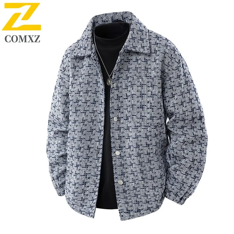 

COMXZ Short Coat Men Autumn Winter New Loose Fit Slimming Premium Elegant waterproof and windproof outdoor sports Jacket 2025