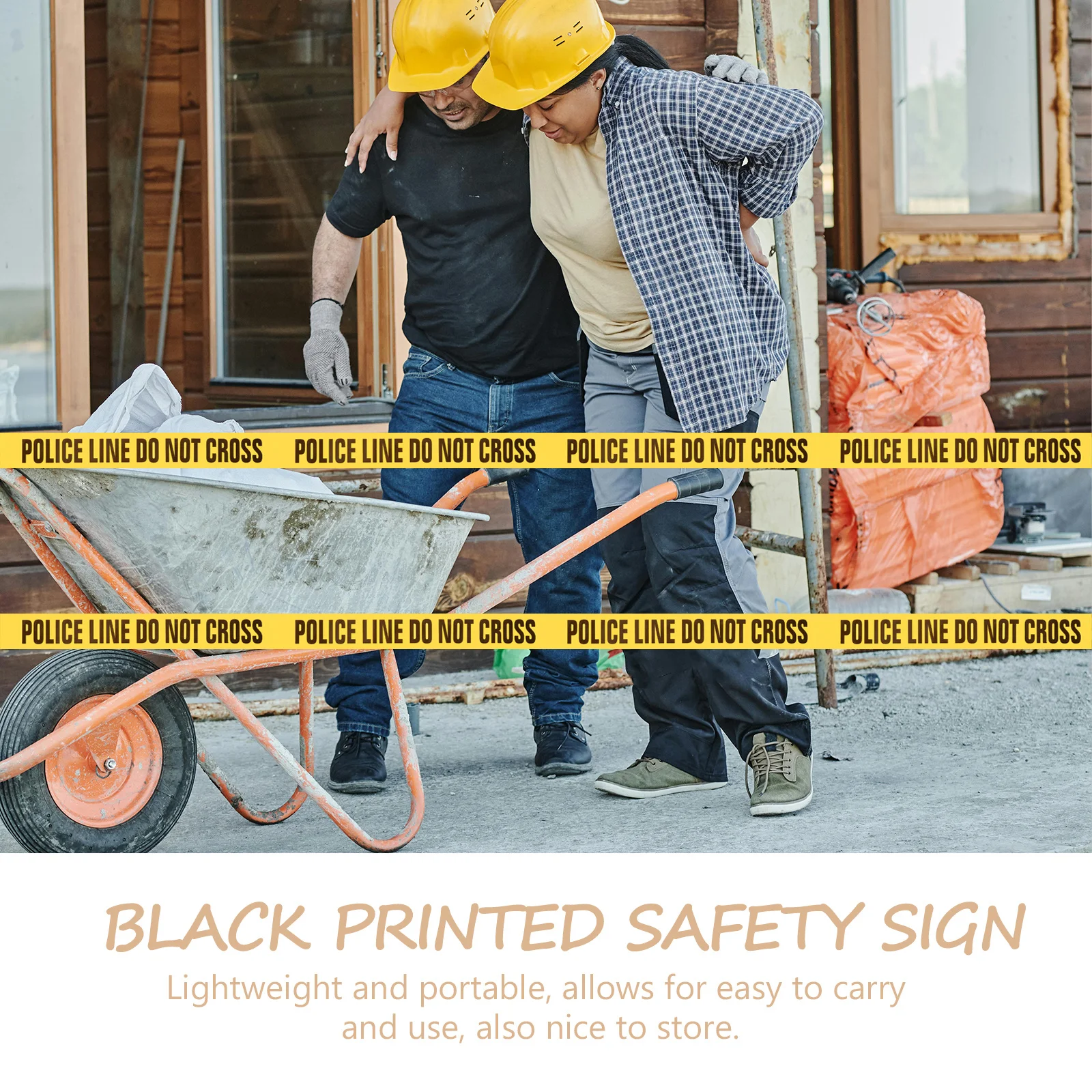 Do Not Enter Yellow Caution Tape PVC Security Barricade Warning Roll for Construction Safety Crime Scene Party Decor