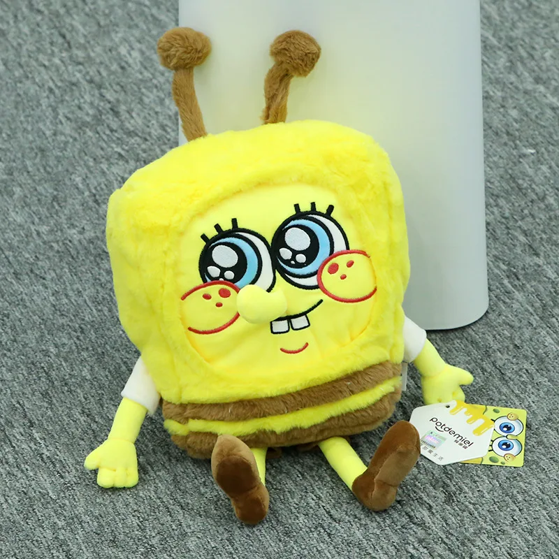 Authentic SpongeBob SquarePants Plush Toy Claw Machine Hanging Decoration Doll Girls Cute and Fun Furniture Decor Accessory Gift