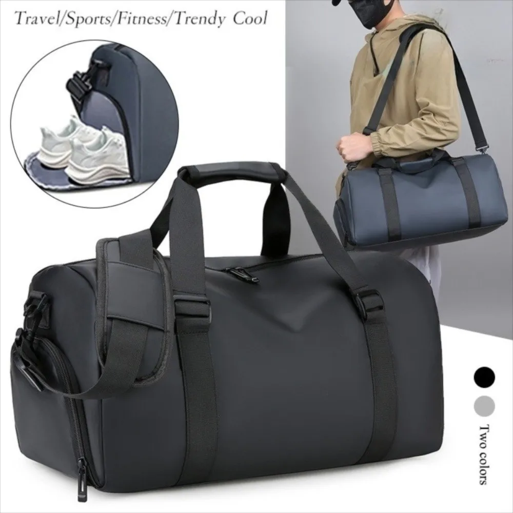 

Оксфордская тканевая тренировочная сумка для йоги, однотонная спортивная сумка для фитнеса большой емкости, индивидуальная водонепроницаемая дорожная сумка для хранения обуви