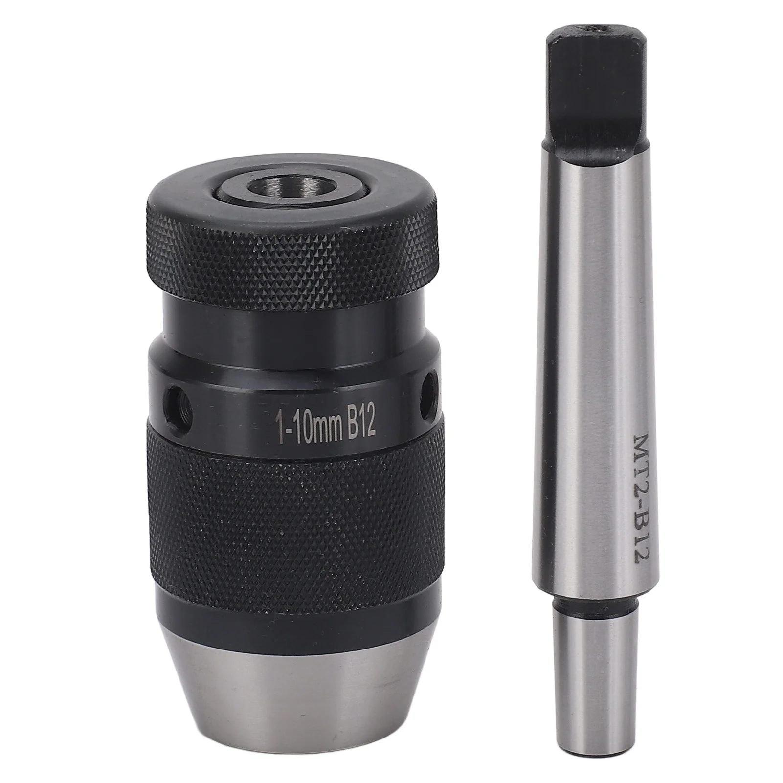 Drill Chuck 1 to 10mm B12 Self Tightening Keyless Drill Chuck with MT2 to B12 Arbor