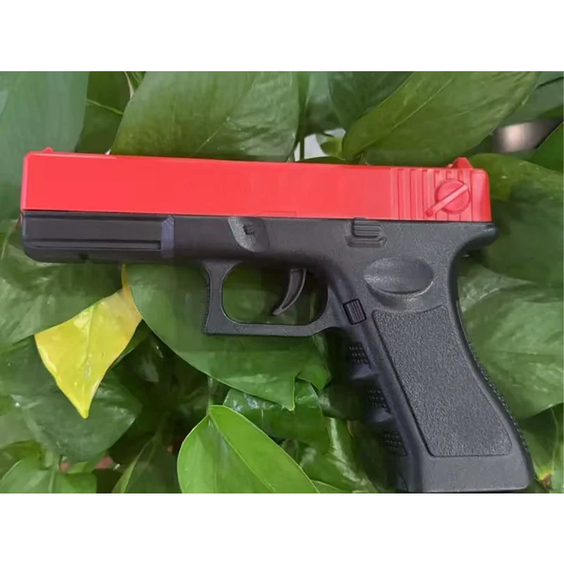 

Игрушечный пистолет G17 с мягкими пулями и лазером, нижний магазин, для игр на открытом воздухе, для детей и взрослых, подарок на день рождения