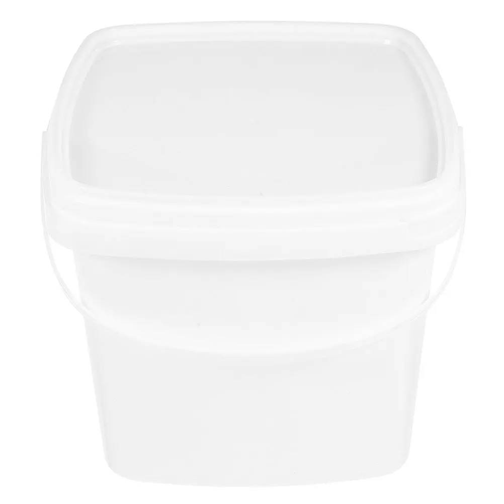 

Plastic 1L Water Bucket with Handle Lid Multipurpose Home Garden Dorm Easy Clean Safe Comfortable Bucket