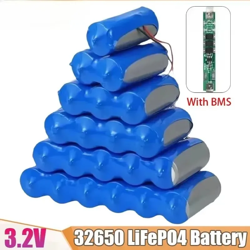 32650 Battery 3.2V 6000mah Rechargeable Lithium Iron Phosphate Cell for Solar Street Lamp Floodlight Outdoor Lighting