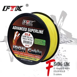 FTK Brand Fishing Line 150M 300M 500M 8 Strands Braided Fishing Line Multifilament PE Line 23-85LB