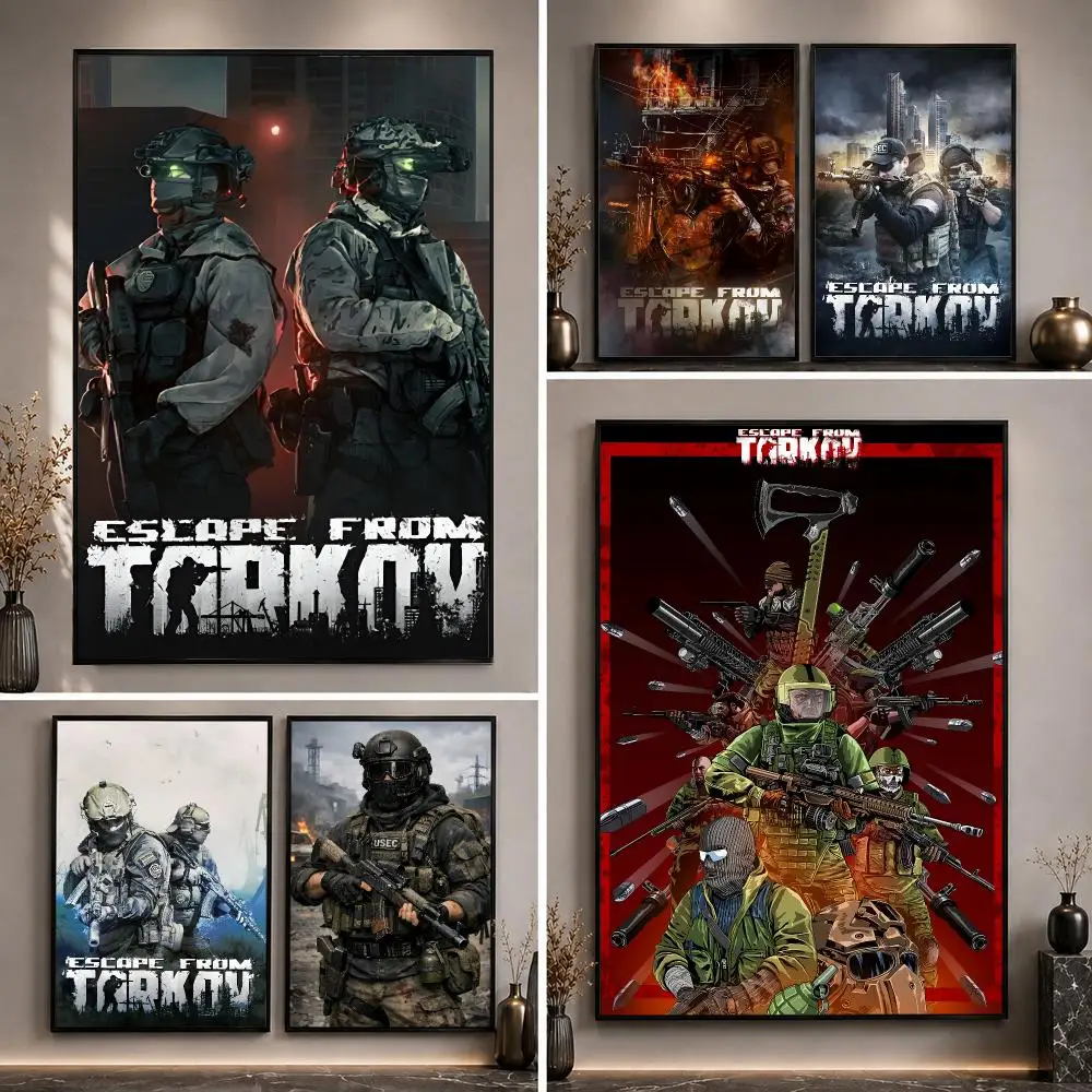 Game Escape From Tarkov EFT Poster HD PP Waterproof Eco-Friendly For Kitchen Bathroom Wall Art Bedroom Home Decor