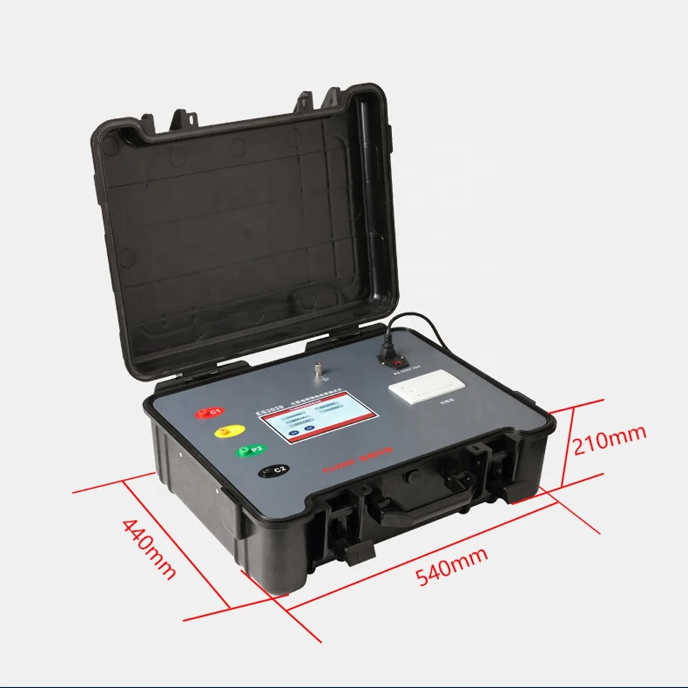 ES3030 Soil Resistivity & Grounding Resistance Tester – Double Frequency Anti-Interference, Step/Contact Voltage Detection