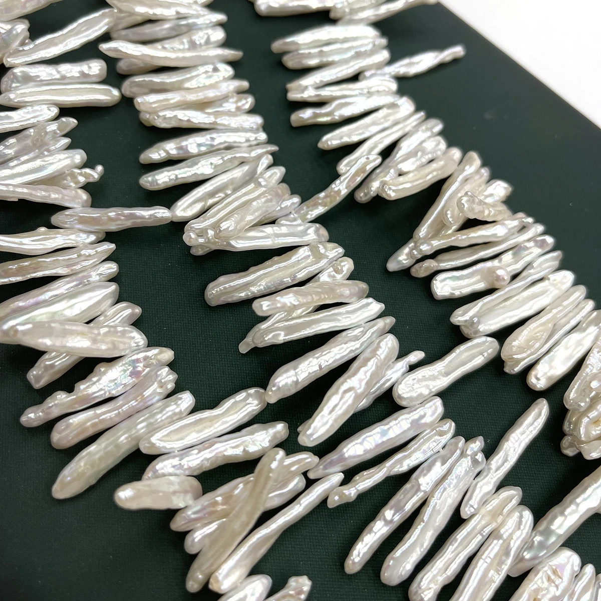 5x25-6x30mm Pipa-förmige Barocke Naturperlen, Premium Lose Perlen, Bastelkomponenten für Handgemachte Halsketten & Armbänder – Detail 16