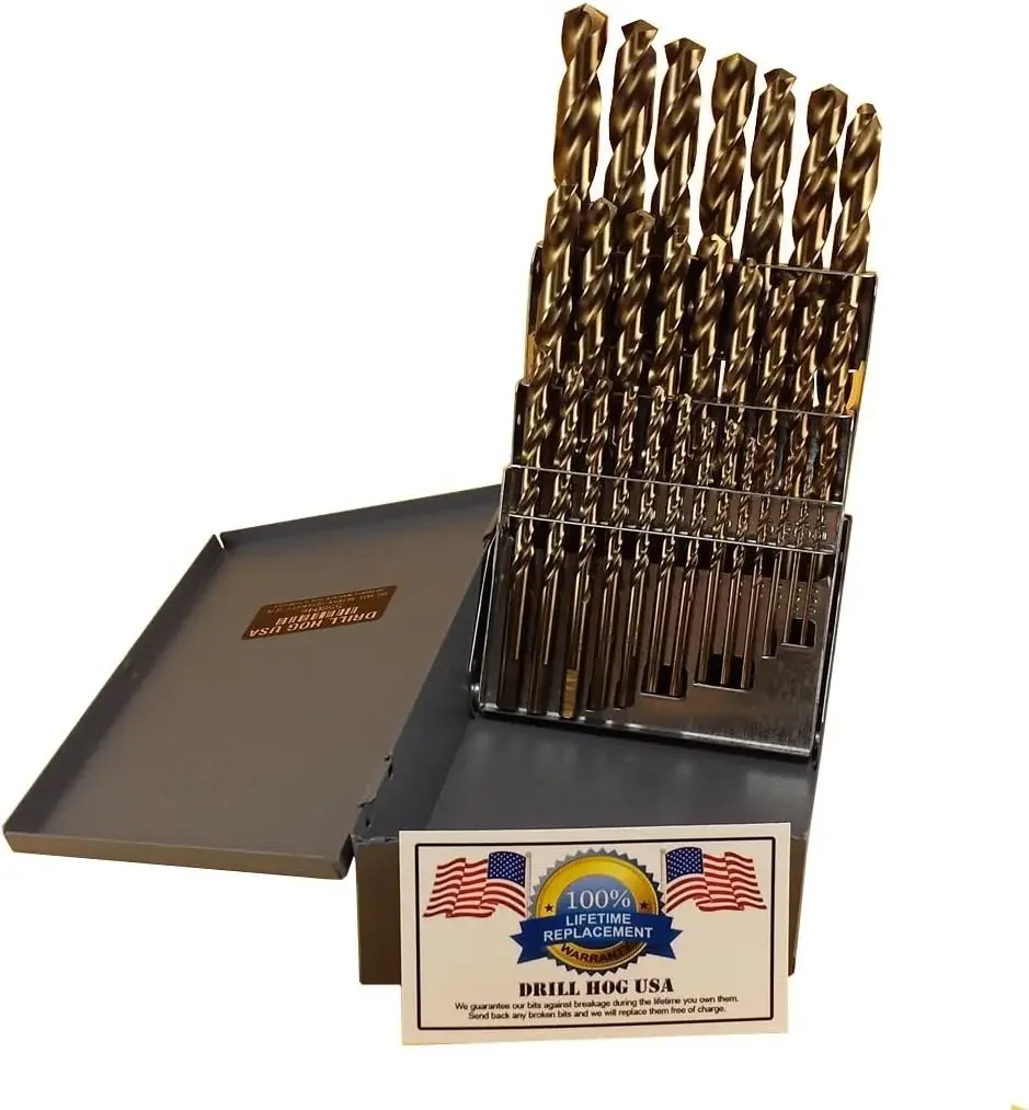 Hog 29 Pc Cobalt Drill Bit Set M42 Drills