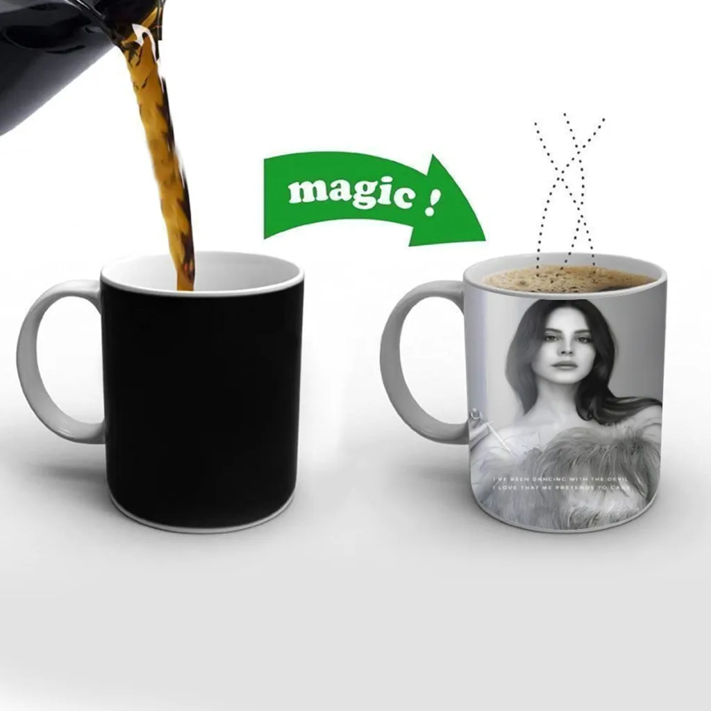 Lizzy-Grant-Lana-Del-Rey-One Piece Coffee Mugs And Mug Creative Color Change Tea Cup Ceramic Milk Cups Novelty Gifts